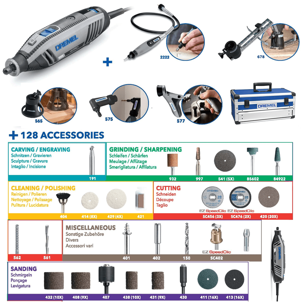 Dremel 4250-6/128 Rotary Tool + 128 Accessories, Shop Today. Get it  Tomorrow!
