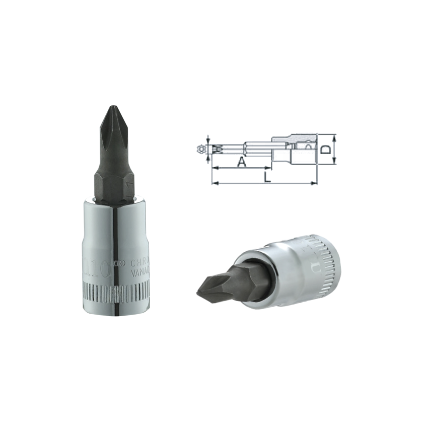 M10 1/4" Dr Screwdriver Socket