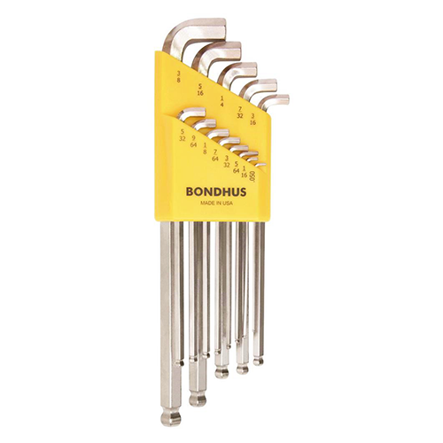 BONDHUS Stubby Ball L-Wrench Set (SBLX13B -13pcs) : 16737
