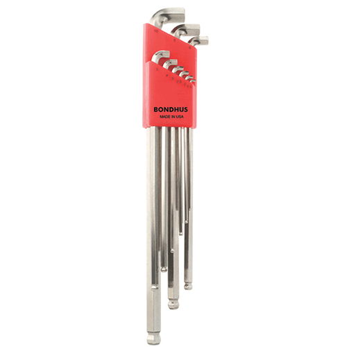 BONDHUS Stubby Ball L-Wrench Set (SBLX9MB – 9pcs) : 16799