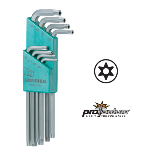 BONDHUS Star (Lobe) L-Wrench For Torx Tamper Resistant Screw