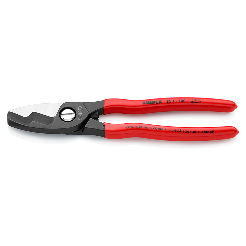 KNIPEX Cable Shears With Twin Cutting Edge - 9512200