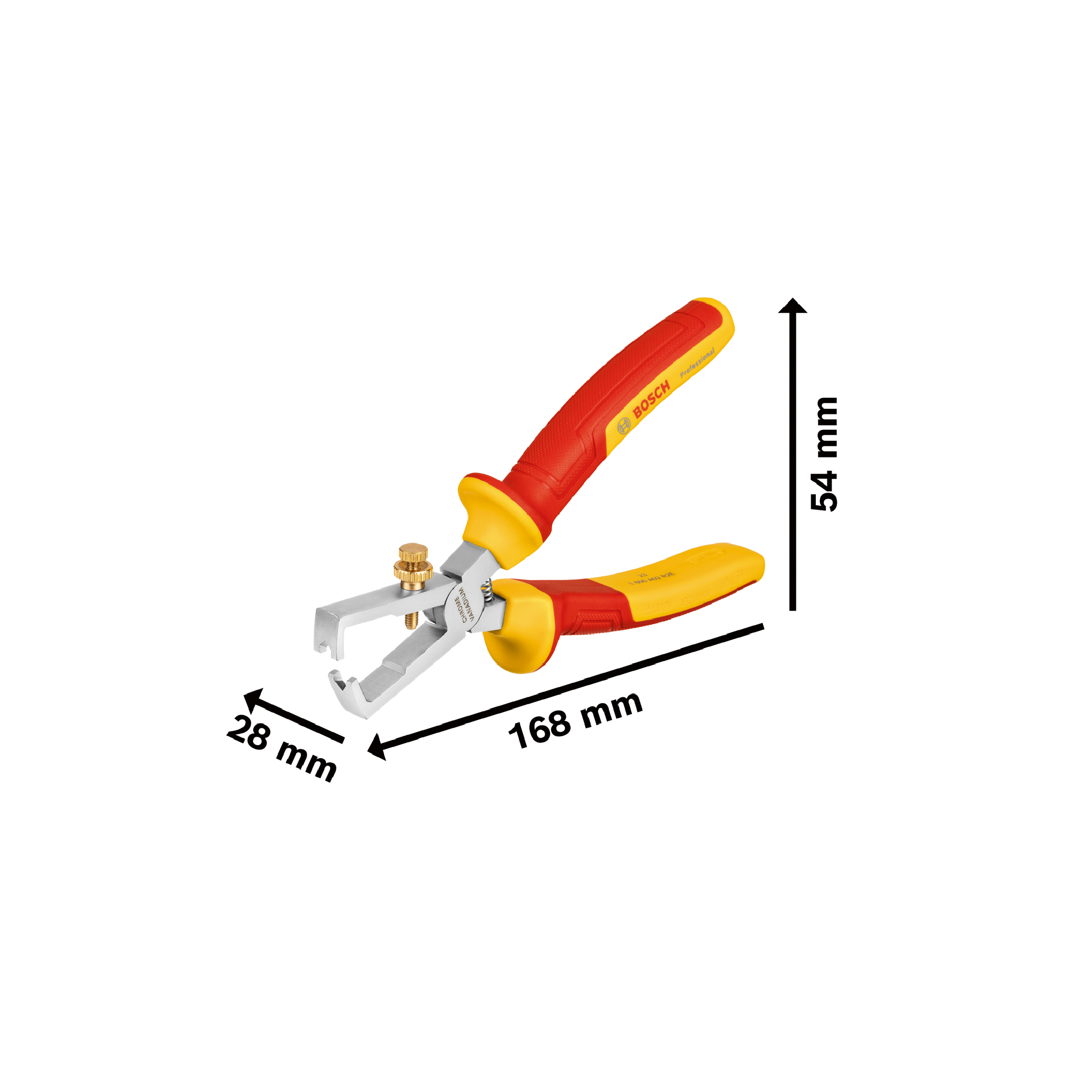 BOSCH Insulated (VDE) Wire Stripper 160mm - 1600A02NE7 - Image 2