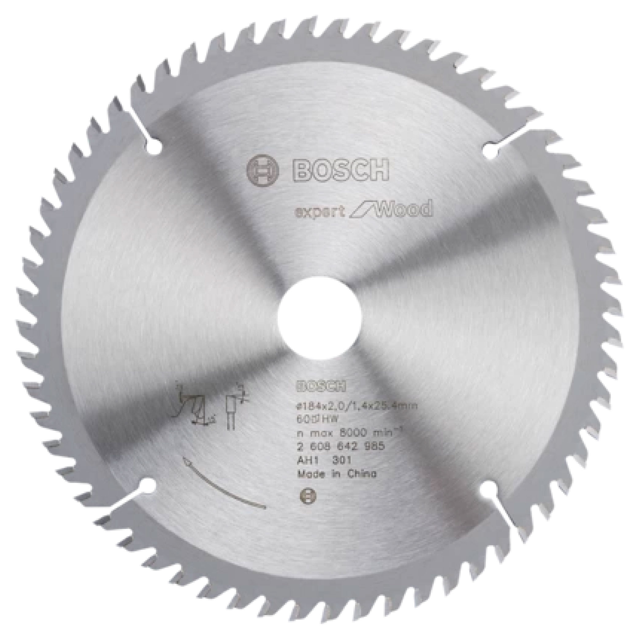 BOSCH Wood Circular Saw Blade 7" x 40T - 2608642984