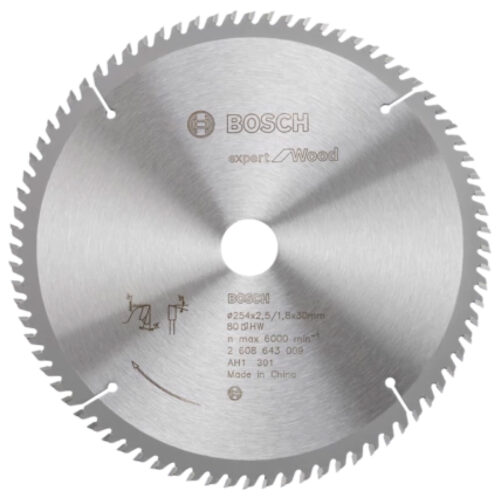 BOSCH Wood Circular Saw Blade 10″ x 100T – 2608643010