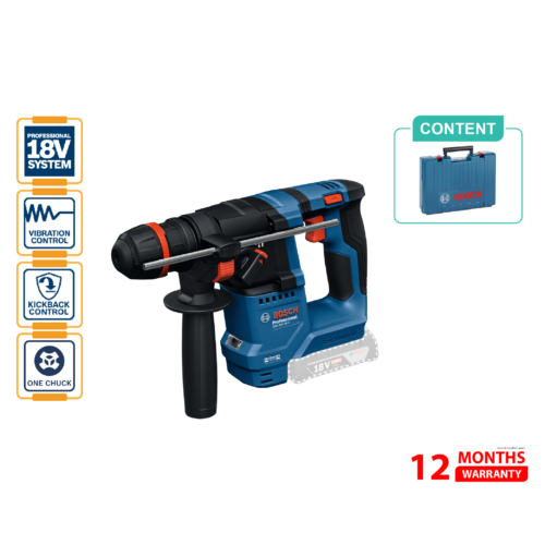 BOSCH GBH 18V-18 X Cordless Rotary Hammer with ONECHUCK (Solo) – 06119271J0