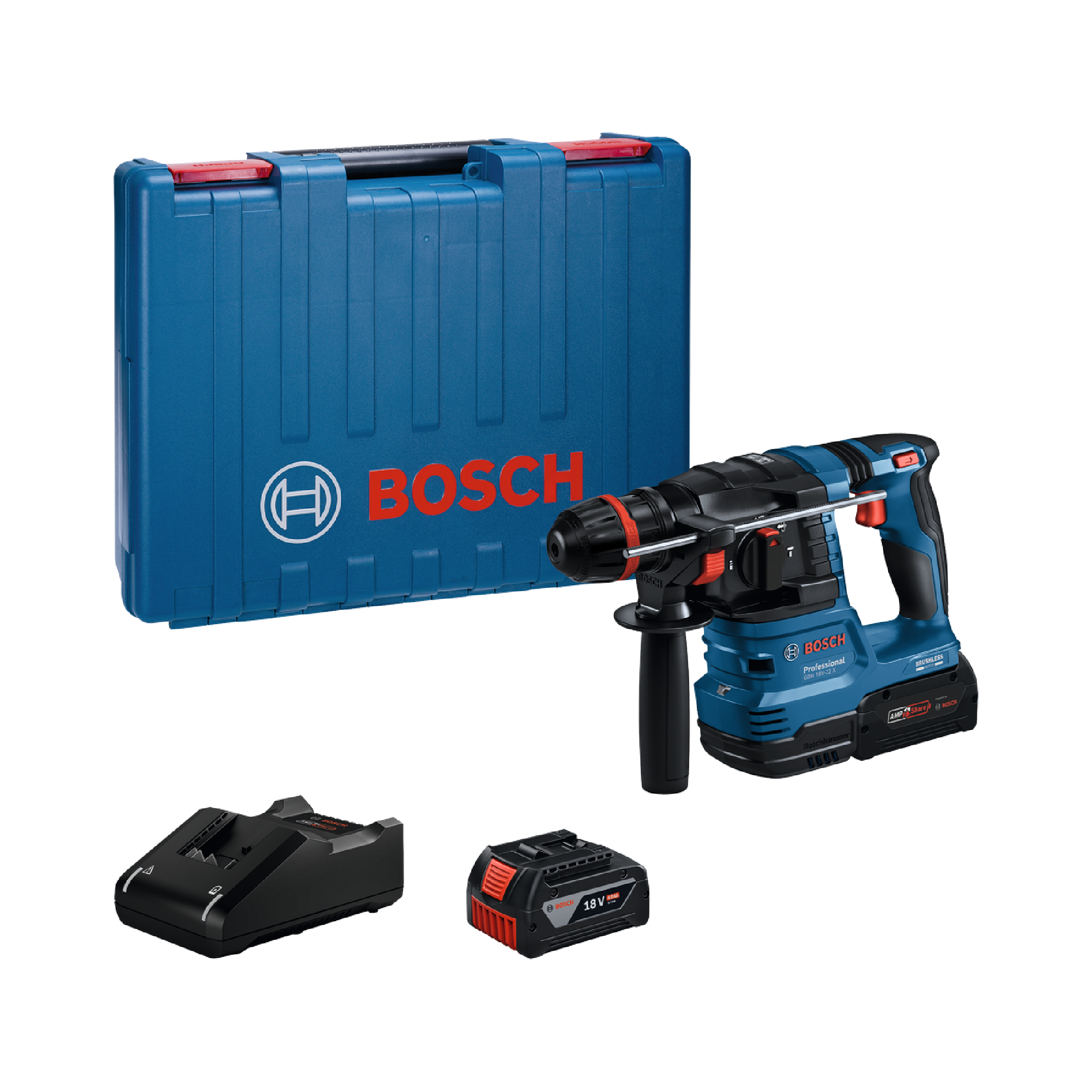 BOSCH GBH 18V-22 X Cordless Rotary Hammer with ONECHUCK - 06119241L0 - Image 2