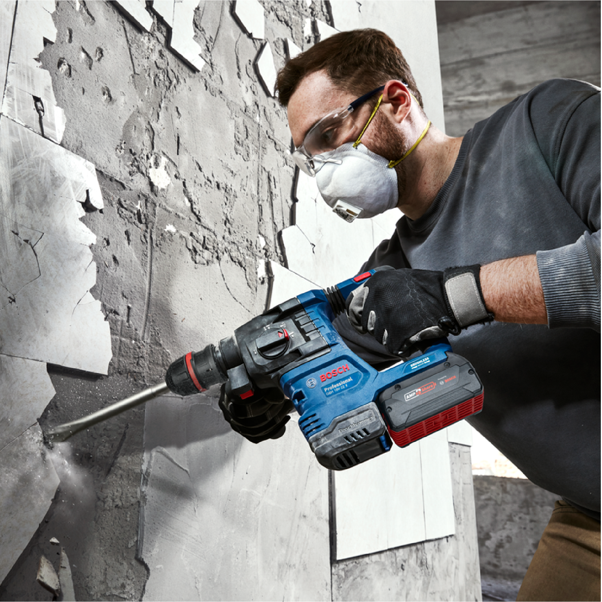 BOSCH GBH 18V-22 X Cordless Rotary Hammer with ONECHUCK - 06119241L0 - Image 4