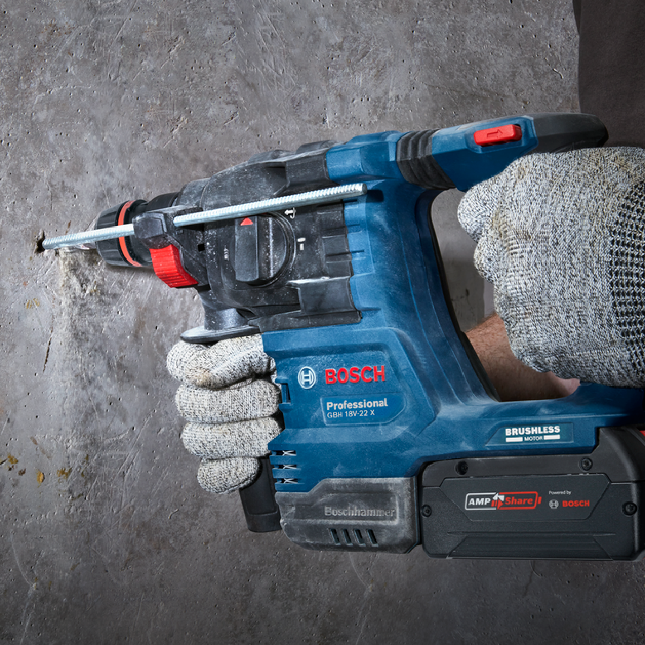 BOSCH GBH 18V-22 X Cordless Rotary Hammer with ONECHUCK - 06119241L0 - Image 6