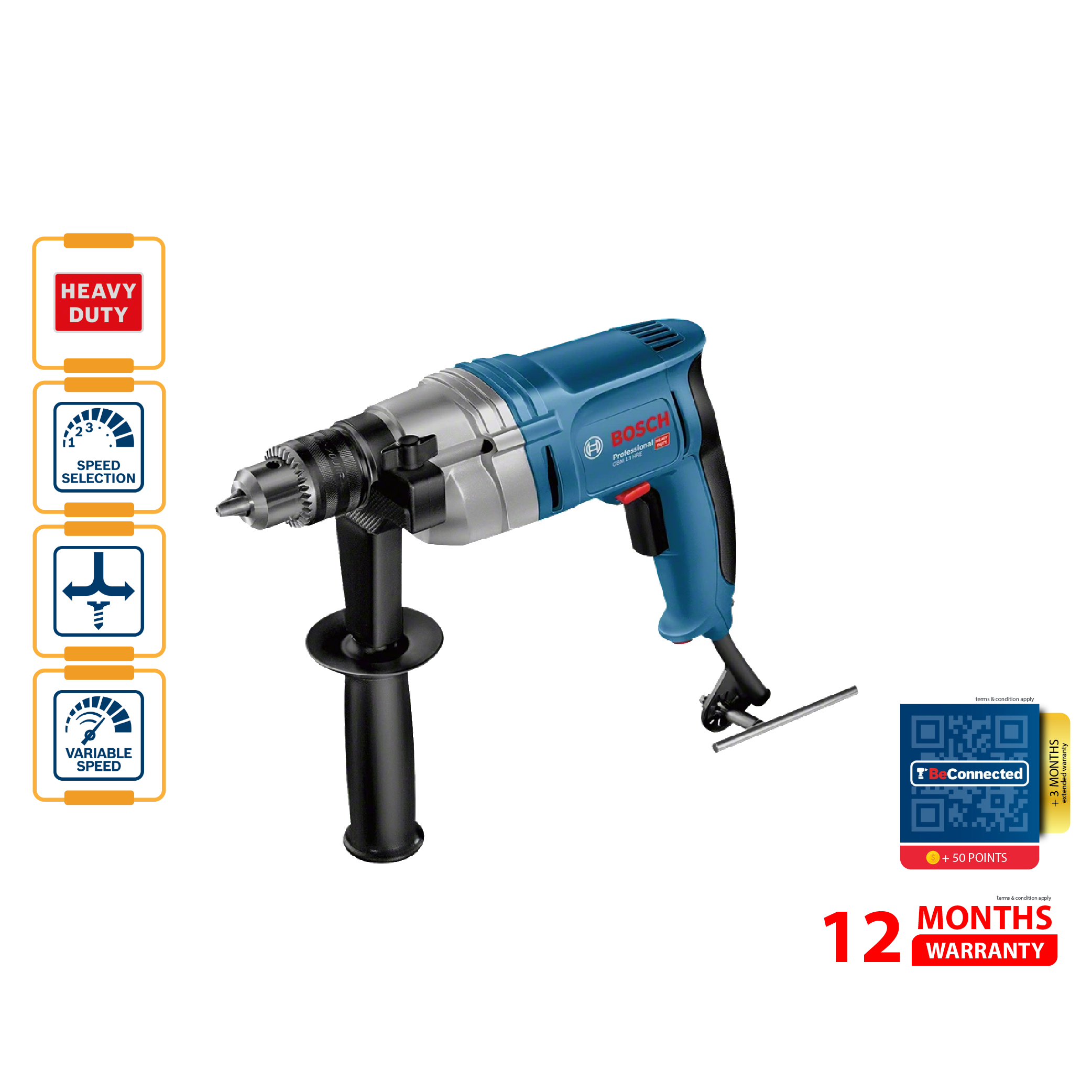 BOSCH GBM 13 HRE Professional Drill (High Torque)
