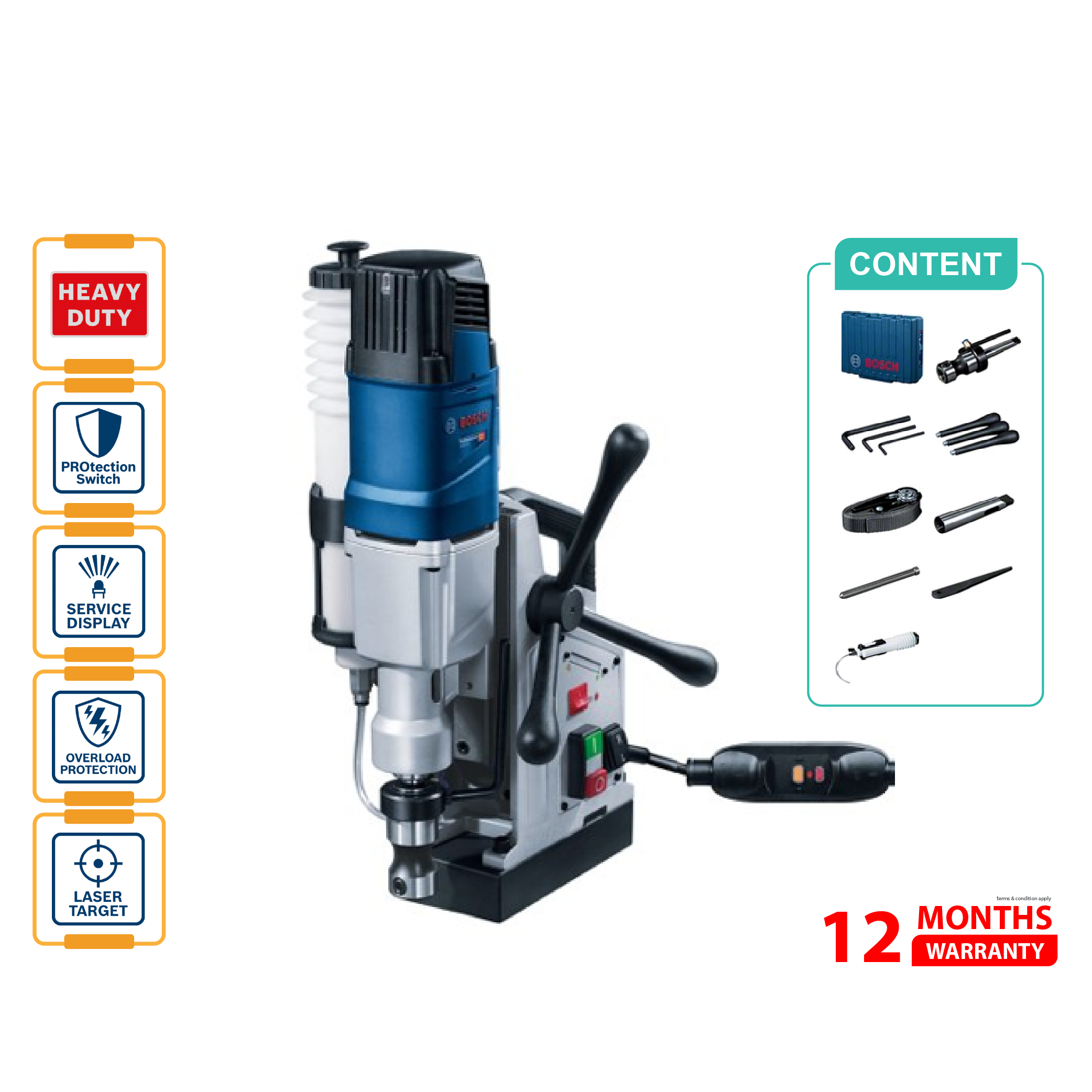 BOSCH GBM 50-2 Magnetic Core Drill