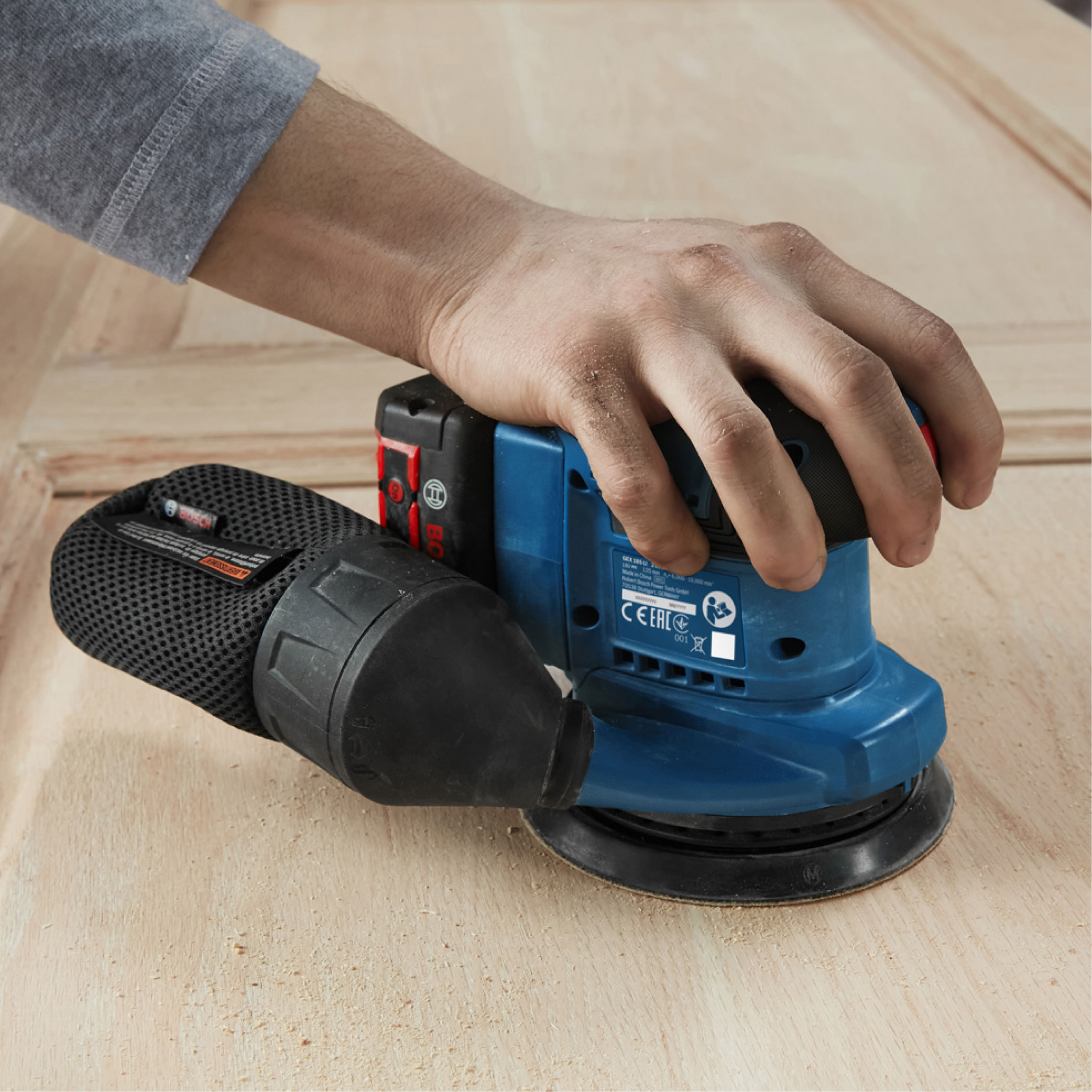 BOSCH GEX 185 LI Random Orbit Sander (Solo) - Image 9