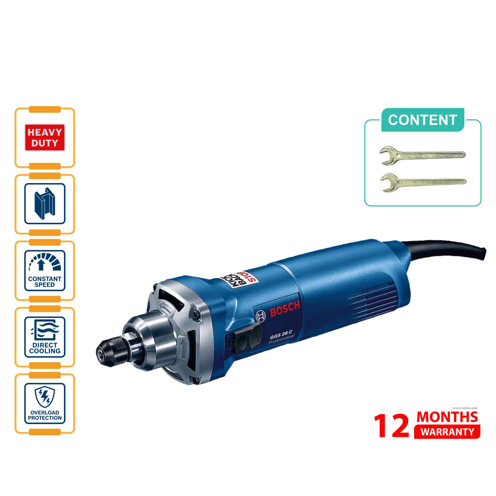 BOSCH GGS 28 C Straight Grinder