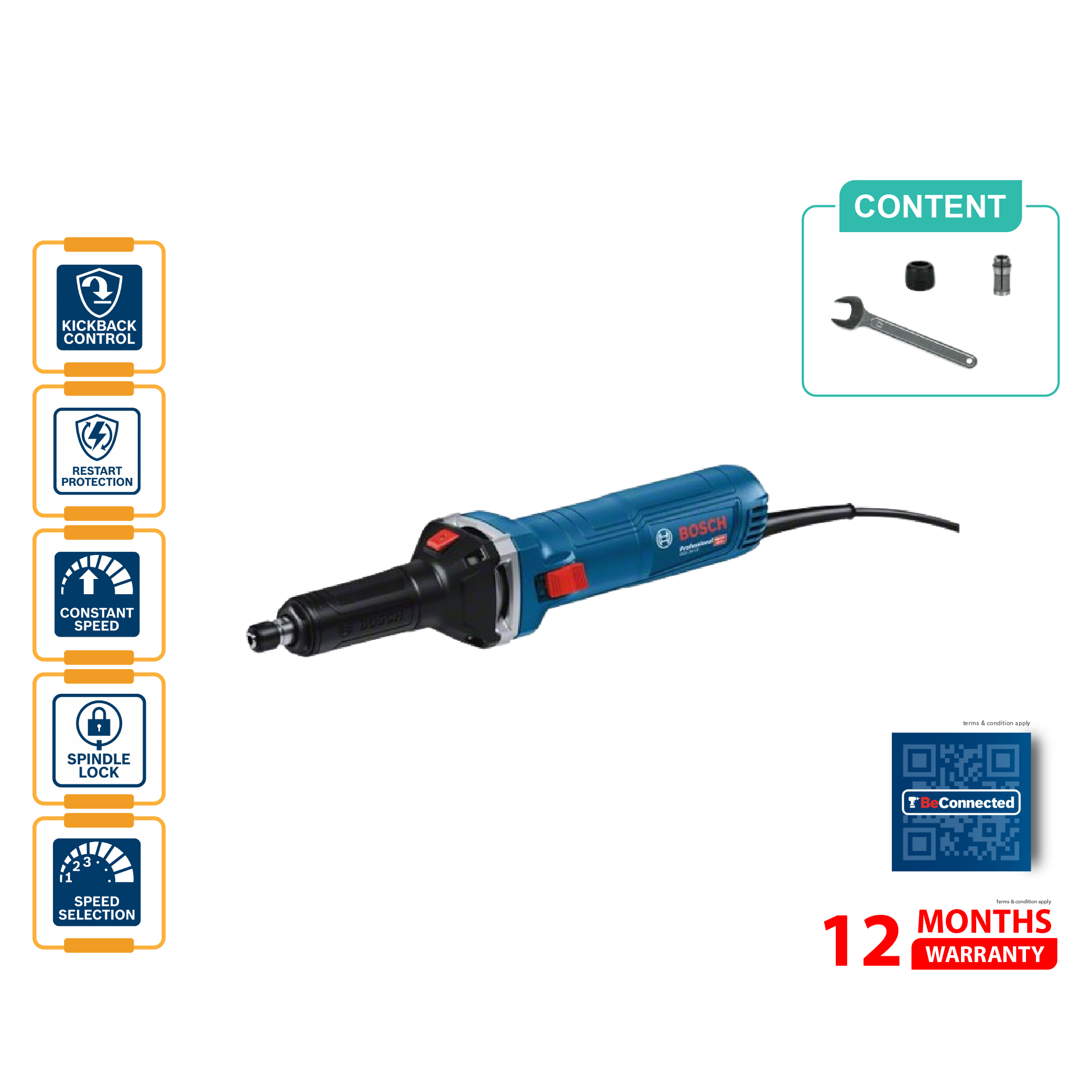 BOSCH GGS 30 LS Straight Grinder