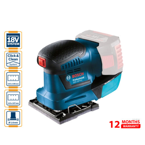 BOSCH GSS 18 V-LI Professional Cordless Orbital Sander (Solo)