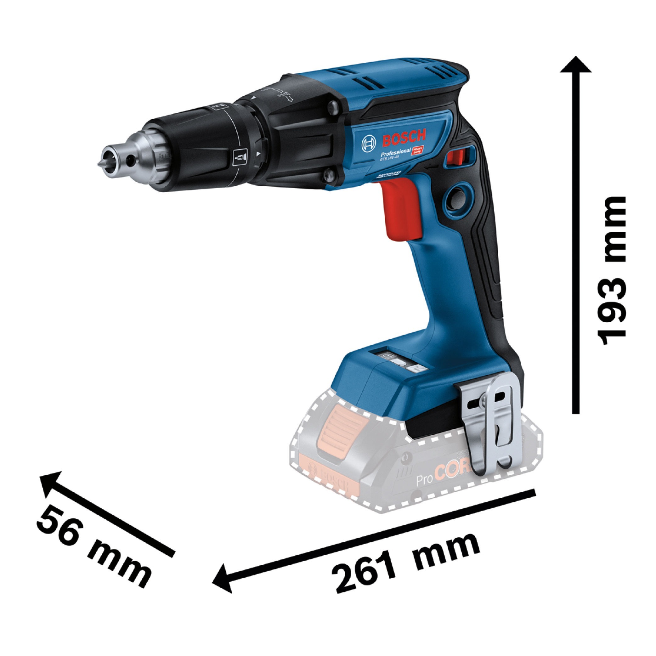 BOSCH GTB 185-LI Cordless Drywall Screwdriver (Solo) - Image 8