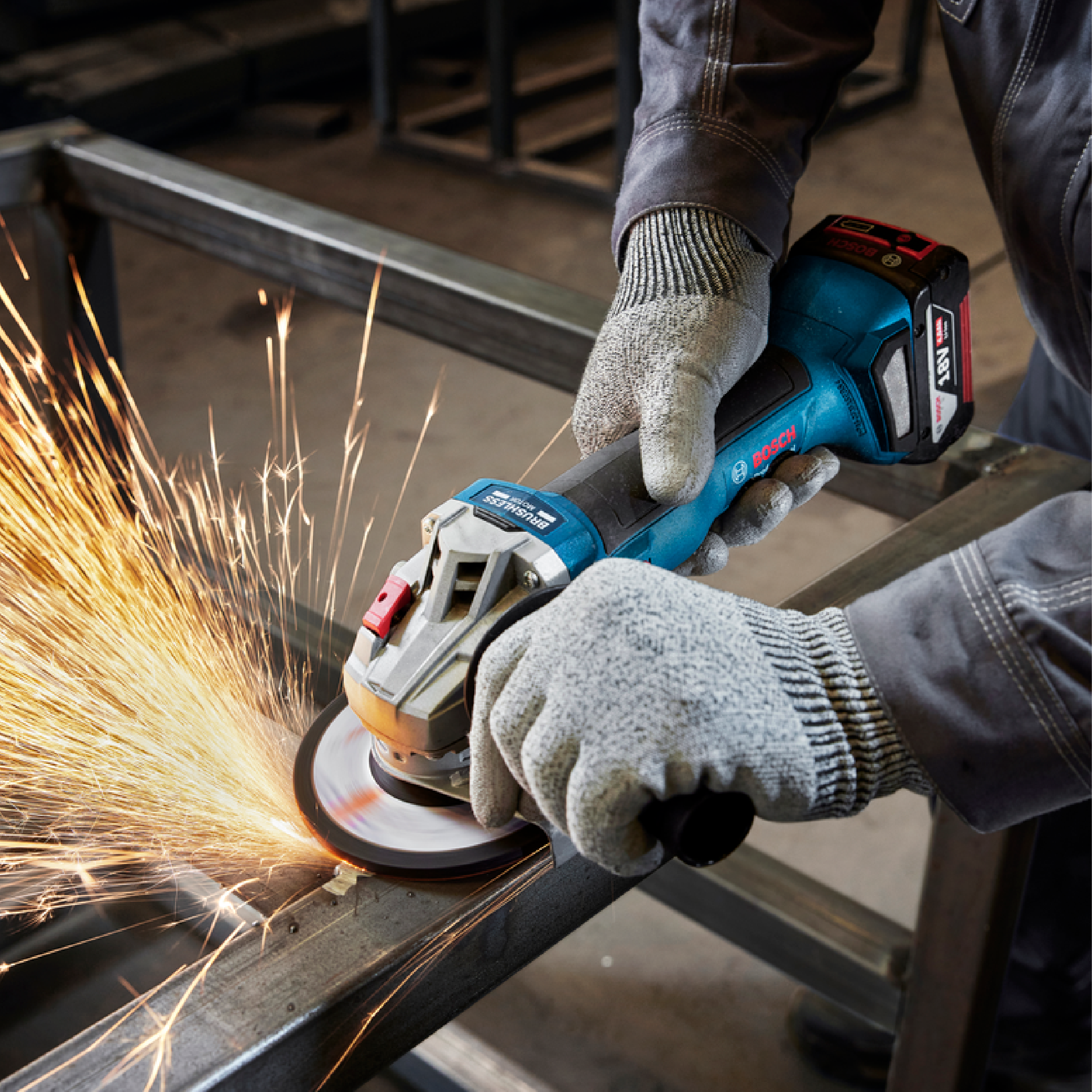 BOSCH GWS 18V-8 Cordless Angle Grinder - 06019N90L0 - Image 7
