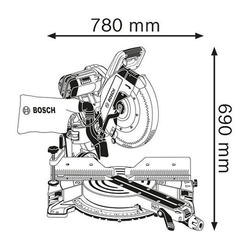 BOSCH GCM 12 GDL Professional Mitre Saw - Image 4