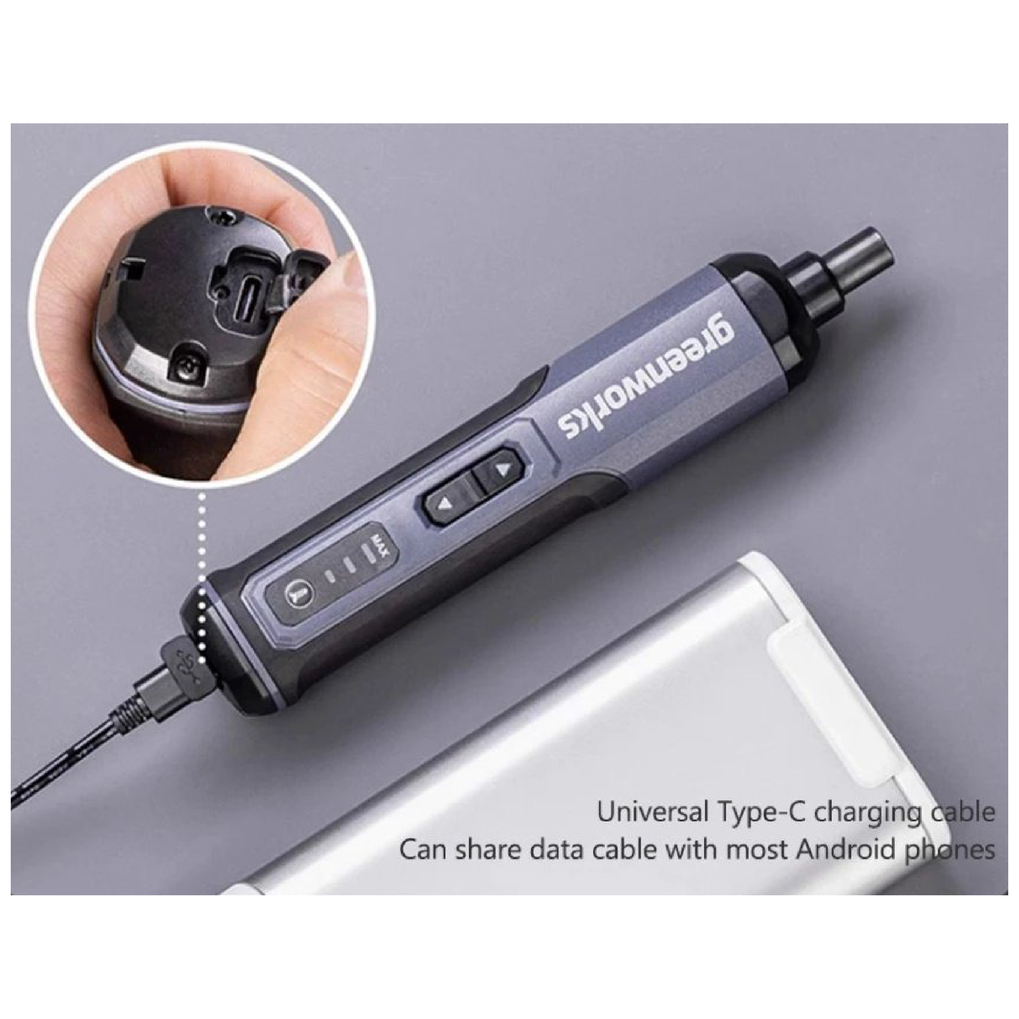 GREENWORKS 4V Cordless Screwdriver Set - 3801262 - Image 3