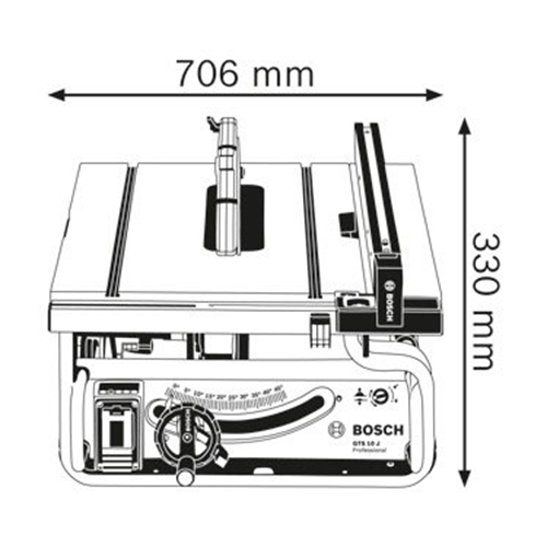 BOSCH GTS 10 J Table Saw - Image 2