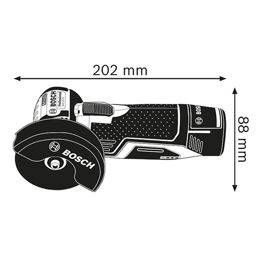 BOSCH GWS 12V-76 (Brushless motor) Professional Cordless Angle Grinder (Solo) - Image 3