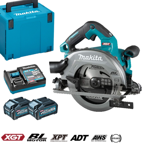 MAKITA HS004GM201 185mm (7-1/2″ / 7-1/4″) 40Vmax Cordless Circular Saw