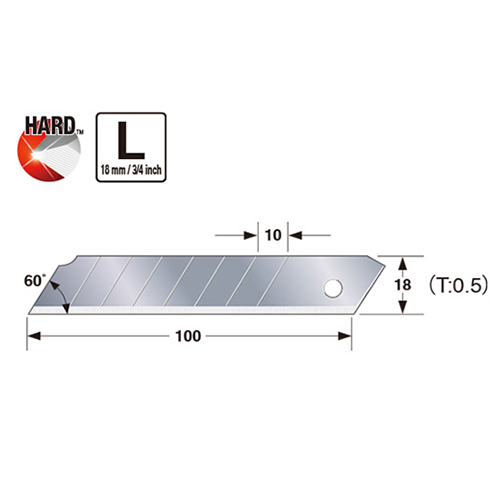 TAJIMA LCB50- Replacement Blade (10 Pcs/Pack) - Image 2