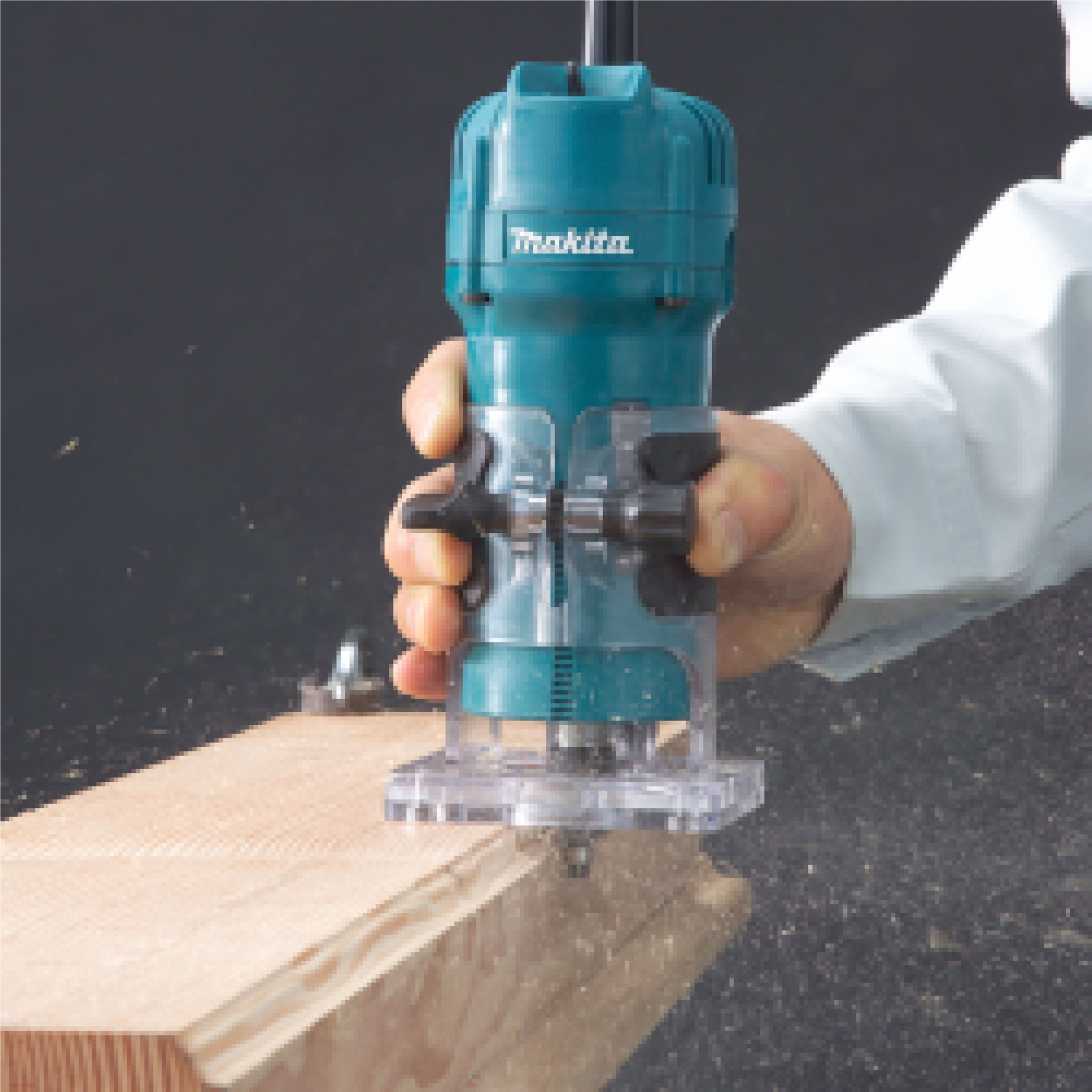 MAKITA 3709 6mm 1/4" Trimmer - Image 3