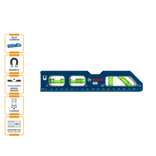 BOSCH Billet Torpedo Level (200mm / 8″) – 1600A03AA9