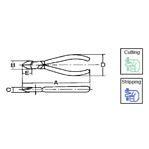 MTC Diagonal Cutting Plier : MTC-25B - Image 4