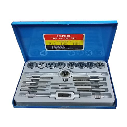 SKC 20-Pc Carbon Steel Tap And Die Set (In Metal Case) – 20M