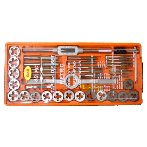 SKC 40-PC Carbon Steel Tap And Die Set (In Plastic Case)