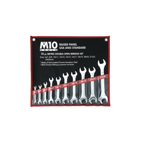 M10 Double Open End Wrench Set