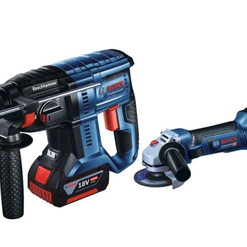 BOSCH GBH 180 Cordless Hammer + GWS 180 Cordless Angle Grinder Combo Set