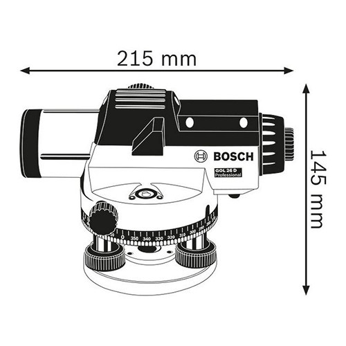 BOSCH GOL 26 D + GR500 + BT160 Optical Level - Image 3