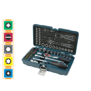 BOSCH 1/4" Ratchet Set (37 Pcs) - 1600A03AC7